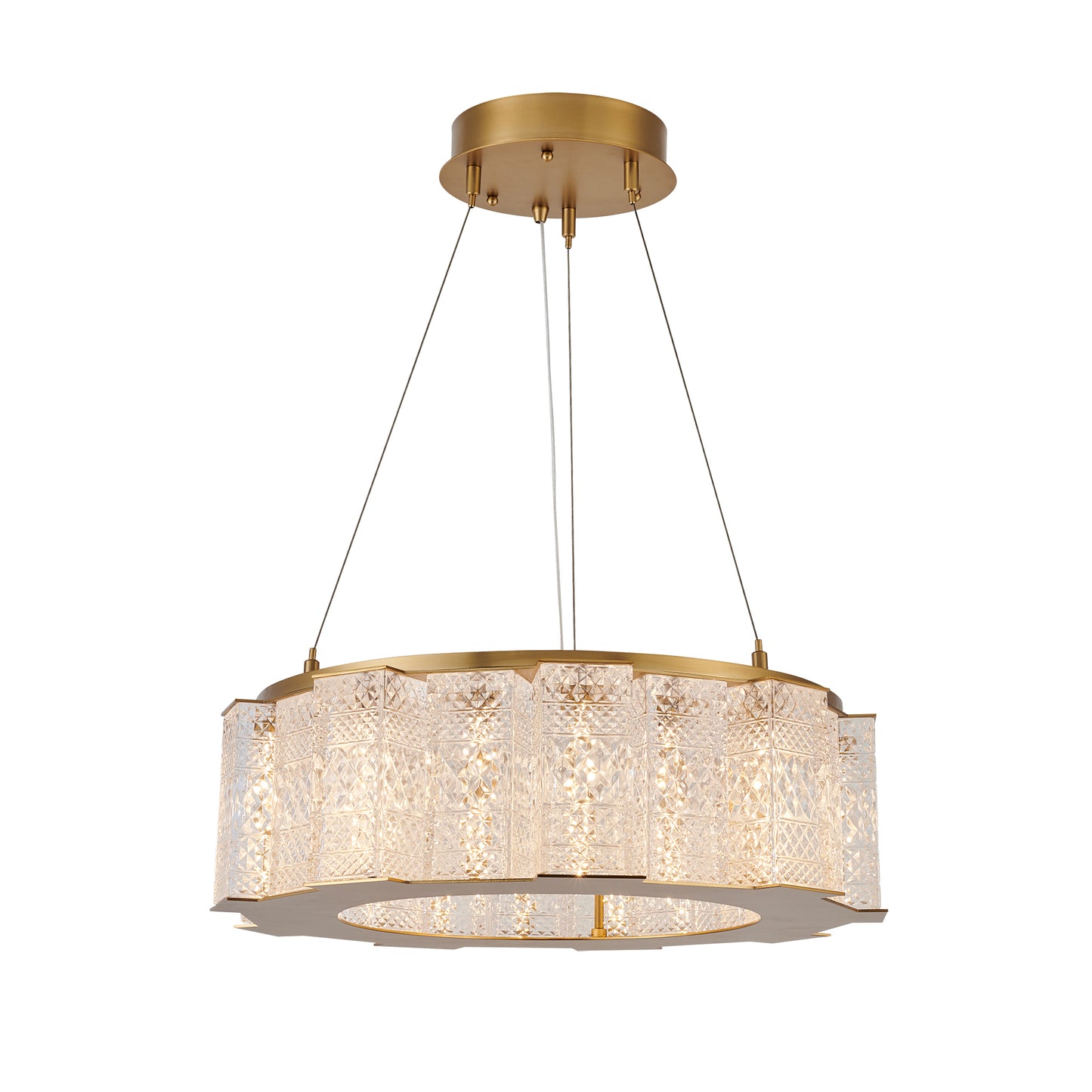 95 cm linear chandelier with spear