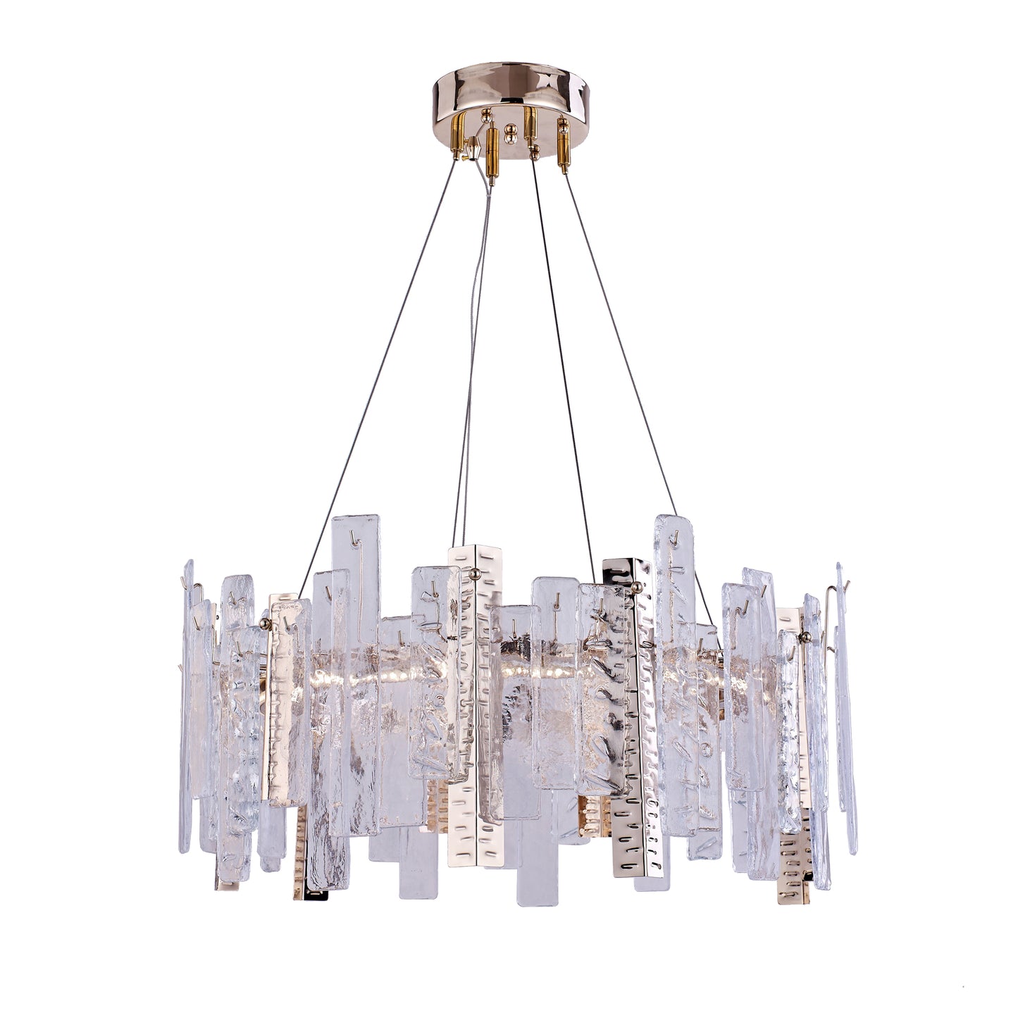 95 cm linear chandelier with spear