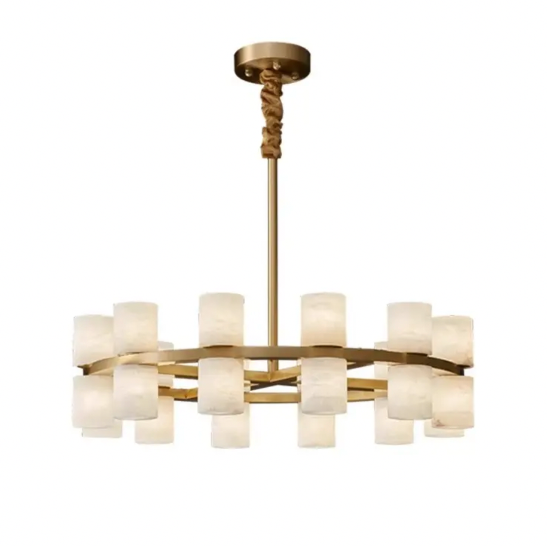 Monaco Alabaster Yuvarlak Avize