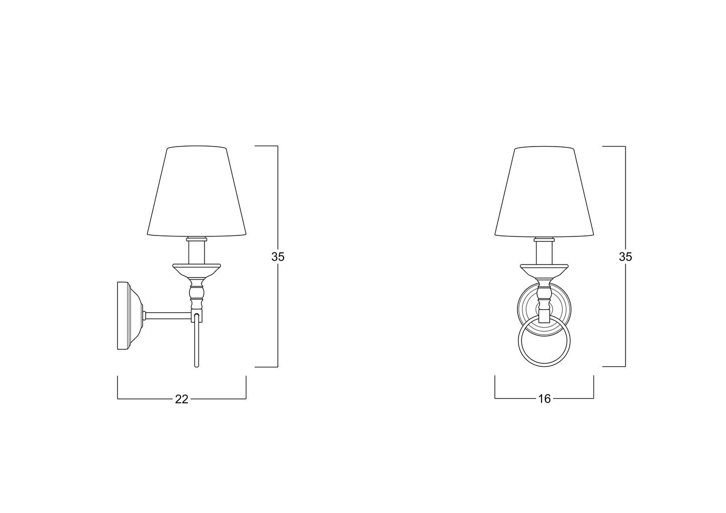 Halkalı train sconce